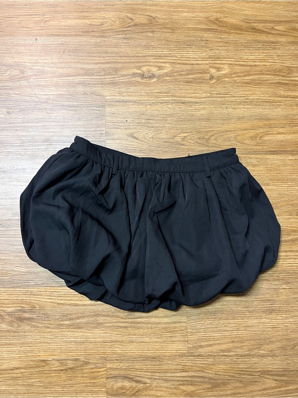 Fashion Nova Black Voluminous Bubble Mini Skirt Size Medium